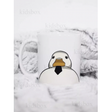 Кружка Гусь з принтом керамічна чашка Duck 330 мл