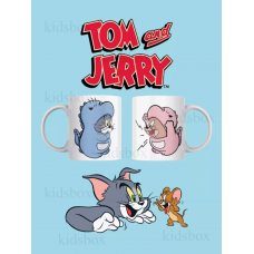 Кружка Том і Джеррі з принтом керамічна чашка Tom and Jerry 330 мл