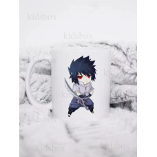 Кружка Наруто Саске Чібі з принтом керамічна чашка Naruto Sasuke Uchiha 330 мл