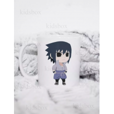 Кружка Наруто Саске Чібі з принтом керамічна чашка Naruto Sasuke Uchiha 330 мл
