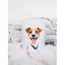 Кружка Джек Рассел з принтом керамічна чашка Jack Russell собака 330 мл