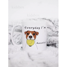 Кружка Джек Рассел з принтом керамічна чашка Jack Russell собака 330 мл