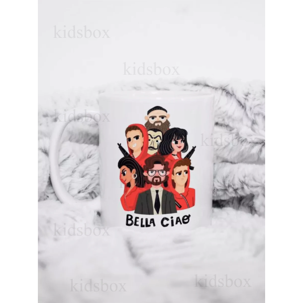 Кружка Паперовий будинок з принтом керамічна чашка Money Heist 330 мл