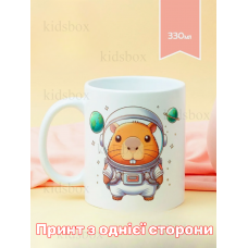 Кружка капібара з принтом керамічна чашка capybara 330 мл