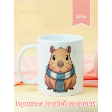 Кружка капібара з принтом керамічна чашка capybara 330 мл