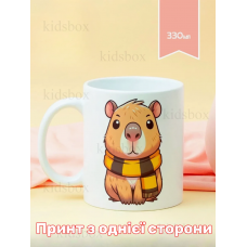 Кружка капібара з принтом керамічна чашка capybara 330 мл