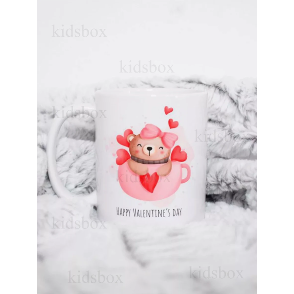 Кружка 14 лютого з принтом керамічна чашка День Святого Валентина 330 мл