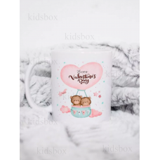 Кружка 14 лютого з принтом керамічна чашка День Святого Валентина 330 мл