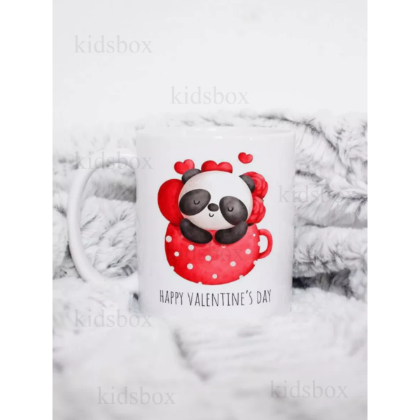 Кружка 14 лютого з принтом керамічна чашка День Святого Валентина 330 мл