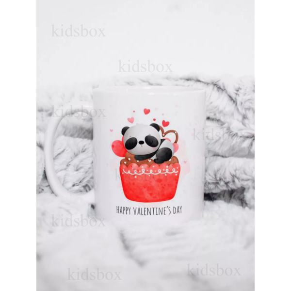 Кружка 14 лютого з принтом керамічна чашка День Святого Валентина 330 мл