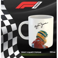 Кружка Гонка Формула 1 Ред Бул з принтом керамічна чашка унікальна яскрава Red Bull Феррарі Макларен Мерседес 330 мл