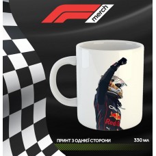 Кружка Гонка Формула 1 Ред Бул з принтом керамічна чашка унікальна яскрава Red Bull Феррарі Макларен Мерседес 330 мл