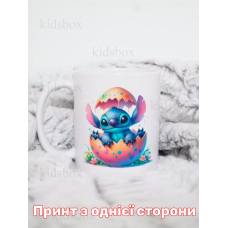 Кружка Ліло і Стіч з принтом керамічна чашка унікальна яскрава Lilo & Stitch 330 мл
