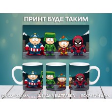 Кружка Південний Парк Саус Парк з принтом керамічна чашка South Park 330 мл