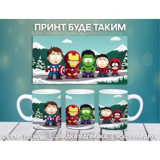 Кружка Південний Парк Саус Парк з принтом керамічна чашка South Park 330 мл