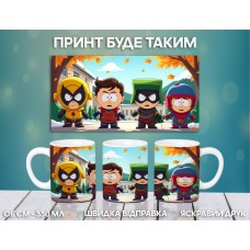 Кружка Південний Парк Саус Парк з принтом керамічна чашка South Park 330 мл