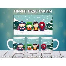 Кружка Південний Парк Саус Парк з принтом керамічна чашка South Park 330 мл