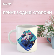 Кружка Міку Хацуне з принтом керамічна чашка Hatsune Miku 330 мл