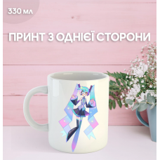 Кружка Міку Хацуне з принтом керамічна чашка Hatsune Miku 330 мл