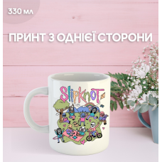 Кружка Сліпкнот з принтом керамічна чашка Slipknot 330 мл