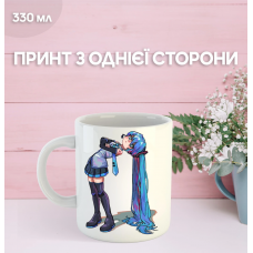 Кружка Міку Хацуне з принтом керамічна чашка Hatsune Miku 330 мл