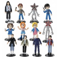 Набор фигурок Очень странные дела Одиннадцать Демогоргон Stranger Things Eleven Demogorgon 12 шт 9 см
