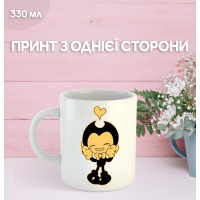 Кружка Бенді та чорнильна машина з принтом керамічна чашка Bendy and the ink machine 330 мл