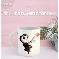 Кружка Бенді та чорнильна машина з принтом керамічна чашка Bendy and the ink machine 330 мл