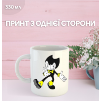 Кружка Бенди и чернильная машина с принтом керамическая чашка Bendy and the ink machine 330 мл