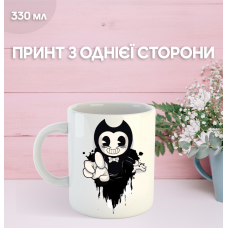 Кружка Бенді та чорнильна машина з принтом керамічна чашка Bendy and the ink machine 330 мл