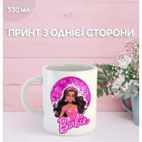 Кружка Барбі з принтом керамічна чашка Barbie 330 мл