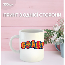 Кружка Барселона футбольний клуб Barcelona футбол з принтом керамічна чашка 330 мл