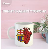 Кружка Барселона футбольний клуб Barcelona футбол з принтом керамічна чашка 330 мл