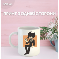 Кружка Бенді та чорнильна машина з принтом керамічна чашка Bendy and the ink machine 330 мл