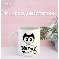Кружка Бенди и чернильная машина с принтом керамическая чашка Bendy and the ink machine 330 мл