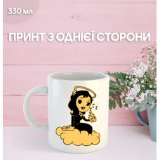 Кружка Бенді та чорнильна машина з принтом керамічна чашка Bendy and the ink machine 330 мл