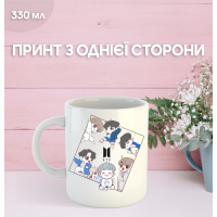 Кружка BTS Bangtan Boys БТС з принтом керамічна чашка South Park 330 мл