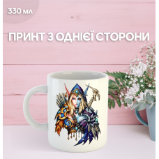 Кружка World of Warcraft ворлд оф варкрафт Світ військового ремесла з принтом керамічна чашка 330 мл
