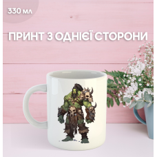 Кружка World of Warcraft ворлд оф варкрафт Світ військового ремесла з принтом керамічна чашка 330 мл
