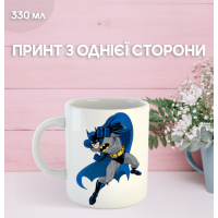 Кружка Бэтмен Batman DC Comics с принтом керамическая чашка 330 мл