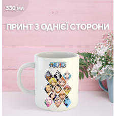 Кружка Ван Піс One Piece аніме з принтом керамічна чашка 330 мл