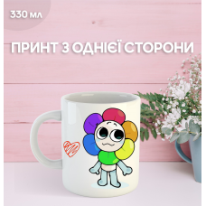 Кружка У Світі Денді Roblox Dandy's World з принтом керамічна чашка 330 мл