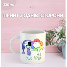 Кружка У Світі Денді Roblox Dandy's World з принтом керамічна чашка 330 мл