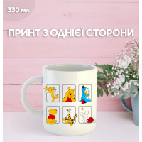 Кружка Винни Пух с принтом керамическая чашка Winnie the Pooh 330 мл
