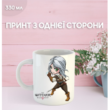 Кружка Відьмак з принтом керамічна чашка The Witcher 330 мл