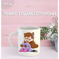 Кружка Гравити Фолз Gravity Falls с принтом керамическая чашка 330 мл
