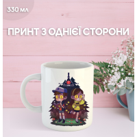 Кружка Гравити Фолз Gravity Falls с принтом керамическая чашка 330 мл
