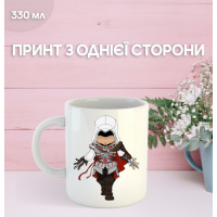 Кружка Кредо Ассасина с принтом керамическая чашка Assassin's Creed 330 мл