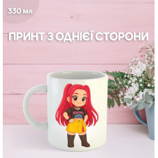 Кружка Кейпоп мисливці на демонів K-Pop Demon Hunters з принтом керамічна чашка 330 мл