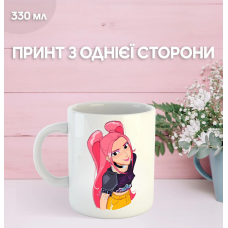 Кружка Кейпоп мисливці на демонів K-Pop Demon Hunters з принтом керамічна чашка 330 мл